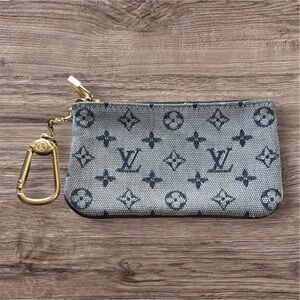 Louis Vuitton Monogram Mini Pochette Cles Blue